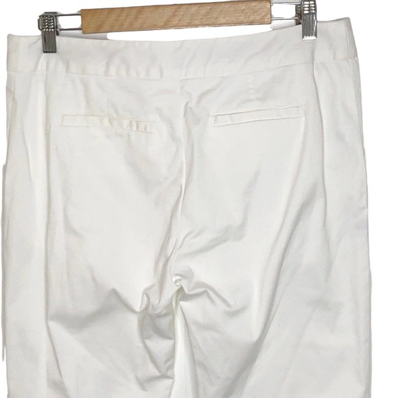 Derek Lam 10 Crosby Womens Cropped Pants Size 8 White High Rise Ankle Length‎ - Picture 4 of 7